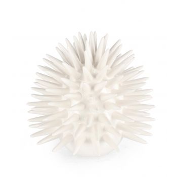 Decoratiune Abyss Sea Urchin, Bizzotto, Ø 20 x 18.5 cm, portelan, alb