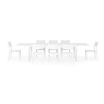 Set mobilier ARTIMES/GOLF terasa si gradina, 8 scaune si masa extensibila