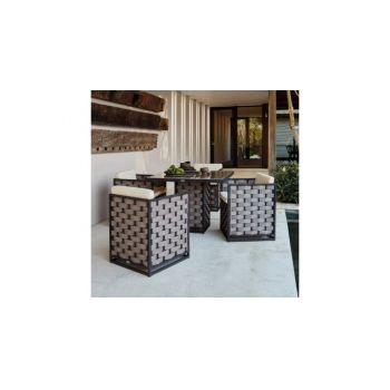 Set mobilier BANDIDO terasa/gradina, 4 fotolii si masa la reducere