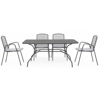 Set mobilier terasa sau gradina, BERLIN, cu 4 scaune si masa la reducere