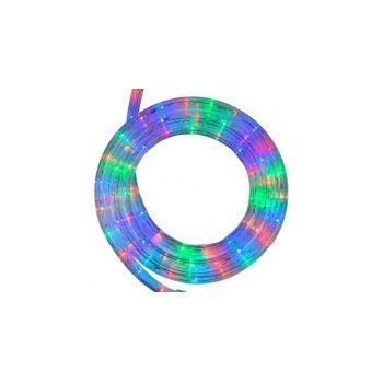 Furtun luminos rola LED multicolor 10m trei fire