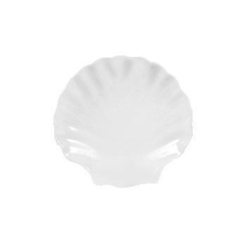 Farfurie forma cochilie Yalco Blanco 11 cm