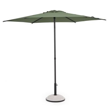 Umbrela pentru gradina / terasa Samba, Bizzotto, Ø 270 cm, stalp Ø 38 mm, otel/poliester, verde oliv