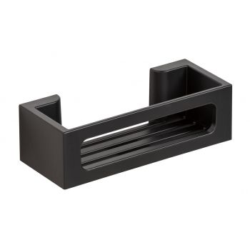 Suport accesorii, Wenko, Bralia Turbo-Loc, 30 x 8.5 x 12 cm, plastic, negru