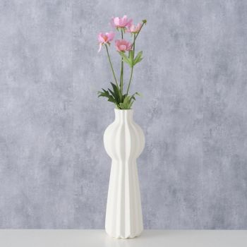 Vaza din Ceramica Alba D10xH31cm Makrona