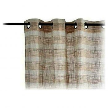 Perdea Hailey, Gift Decor, 140 x 260 cm, textil, maro deschis
