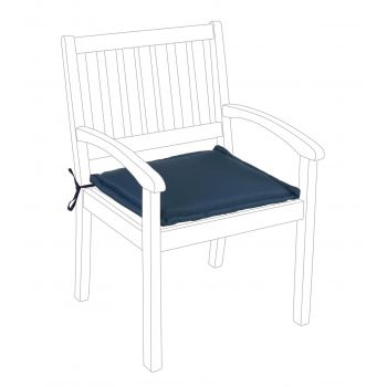 Perna pentru scaun de gradina cu brate Poly180, Bizzotto, 49 x 52 cm, poliester impermeabil, albastru ieftin