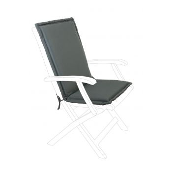 Perna pentru scaun de gradina Poly180, Bizzotto, 45 x 94 cm, poliester impermeabil, antracit