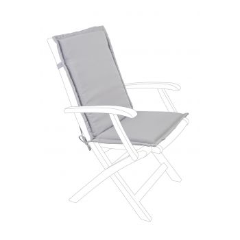 Perna pentru scaun de gradina Poly180, Bizzotto, 45 x 94 cm, poliester impermeabil, grej