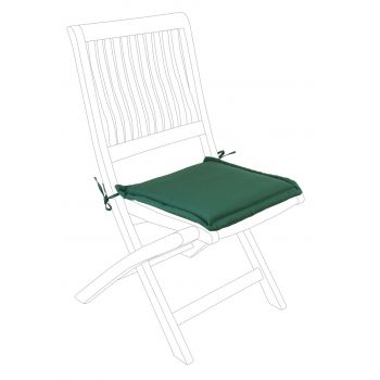 Perna pentru scaun de gradina Poly180 Square, Bizzotto, 42 x 42 cm, poliester impermeabil, verde inchis ieftin