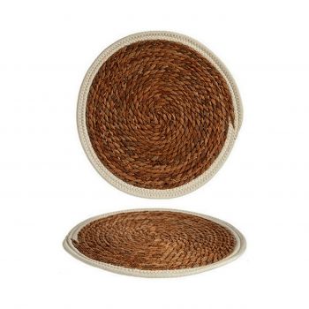 Suport pentru farfurie Kalea Natural, Gift Decor, 35 x 35 cm, fibre naturale