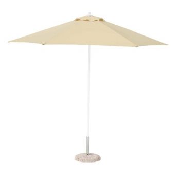 Umbrela pentru gradina/terasa Delfi, Bizzotto, Ø270 cm, stalp Ø38 mm, otel/poliester, bej