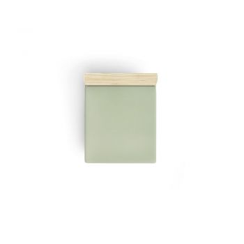 Cearceaf verde din bumbac cu elastic 140x190 cm - Mijolnir