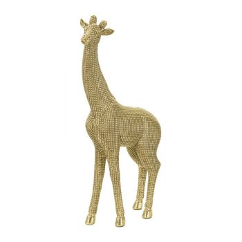 Decoratiune din rasina Giraffa Small Auriu, L19,8xl8xH40 cm