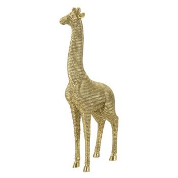 Decoratiune din rasina Giraffa Tall Auriu, L20xl9,8xH49 cm