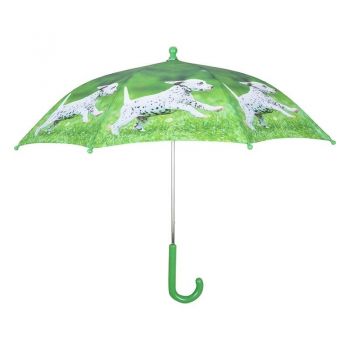 Umbrela pentru copii Dalmatian Verde, Ø71xH58 cm