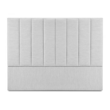 Tăblie de pat gri deschis tapițată 180x120 cm LA - Cosmopolitan Design