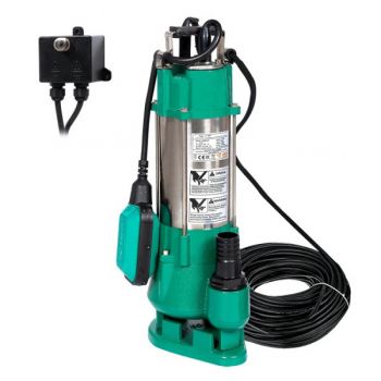 Pompa Apa Murdara Profesionala, IBO V-370, 370W, 116 l/min, H-7.5m, cu Tocator, Plutitor si Protectie Termica