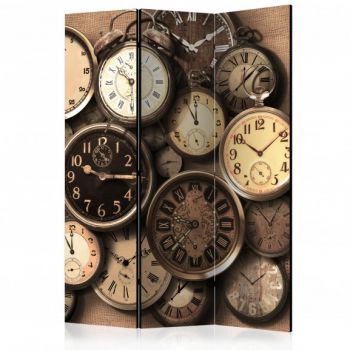 Paravan Old Clocks [Room Dividers] 135 cm x 172 cm