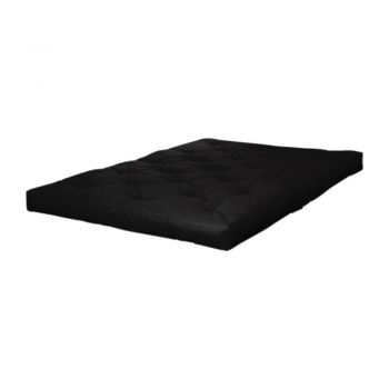 Saltea futon neagră fermă 200x200 cm Basic – Karup Design ieftina