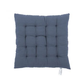 Pernă pentru scaun Tiseco Home Studio, 40 x 40 cm, albastru