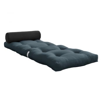 Saltea futon albastră/gri 70x200 cm Wrap Petroleum/Dark Grey – Karup Design