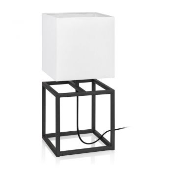 Veioză Markslöjd Cube, 20 x 20 cm, negru - alb ieftina