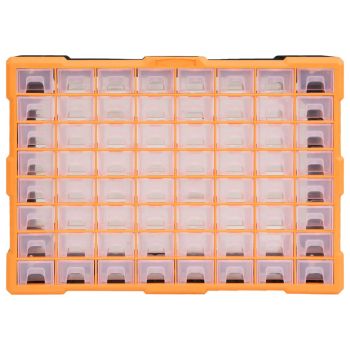 vidaXL Organizator cu 64 de sertare, 52 x 16 x 37,5 cm