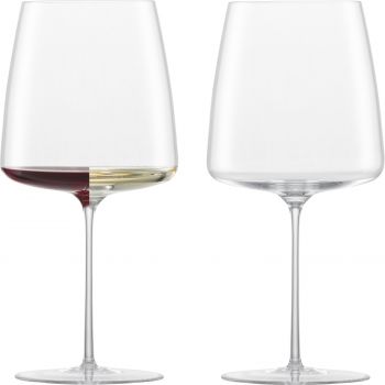 Set 2 pahare vin Zwiesel Glas Simplify Velvety & Sumptuous handmade cristal Tritan 740ml