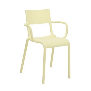 Set 2 scaune Kartell Generic A design Philippe Starck galben
