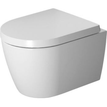 Vas WC suspendat Duravit Me by Starck Rimless Compact 48x37cm HygieneGlaze alb alpin ieftin