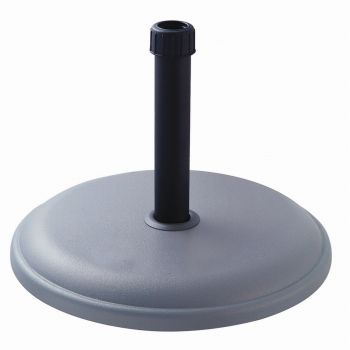 Baza pentru umbrela de gradina 16 kg Ø30 - 35 - 38 mm, 45 x 45 x 5 cm, ciment, gri