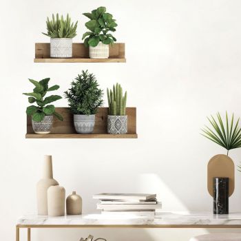 Autocolant de perete 60x35 cm 3D effect Green Plants – Ambiance ieftin