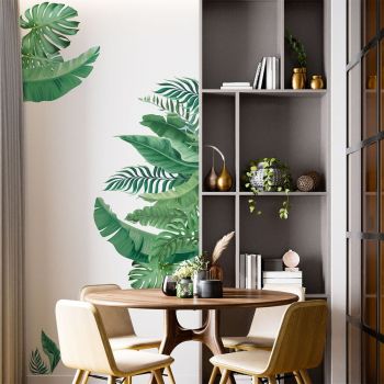 Autocolant de perete 60x90 cm Tropical Leaves – Ambiance ieftin