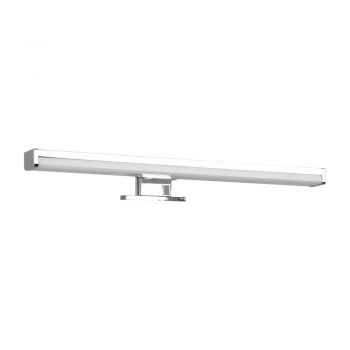 Aplică de perete argintiu-lucios LED (lungime 40 cm) Lino – Trio