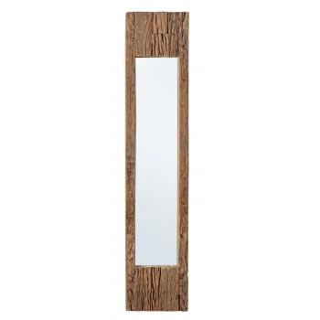 Oglinda decorativa Rafter, Bizzotto, 25 x 120 cm, lemn reciclat