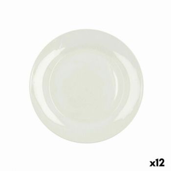 Set 12 farfurii, Bidasoa, Lis, Ø 26.3 cm, ceramica, alb