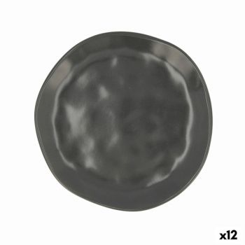 Set 12 farfurii pentru desert, Bidasoa, Cosmos, Ø 20 cm, ceramica, negru
