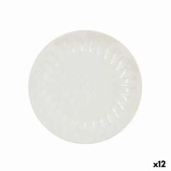 Set 12 farfurii pentru desert, Bidasoa, Romantic, Ø 21 cm, ceramica, alb