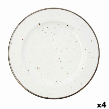 Set 4 farfurii, Bidasoa, Brasse Dots Ikonic, Ø 31 cm, ceramica, multicolor