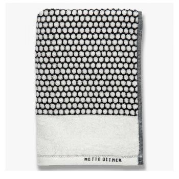 Prosoape negre-albe 2 buc. din bumbac 40x60 cm Grid – Mette Ditmer Denmark ieftin