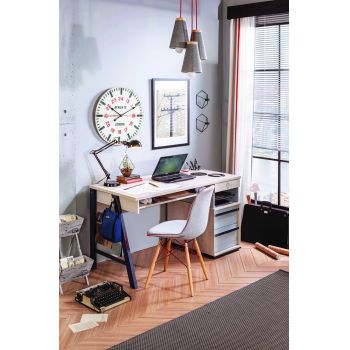 Birou, Çilek, Trio Large Study Desk, 141x76x64 cm, Multicolor ieftin