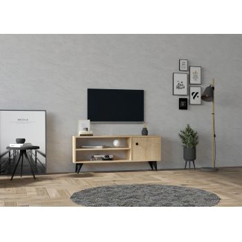 Comoda TV, Asse Home, Jena, 120x50x29 cm, Stejar