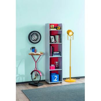 Corp biblioteca, Çilek, Race Cup Bookcase, 39x160x31 cm, Multicolor ieftina