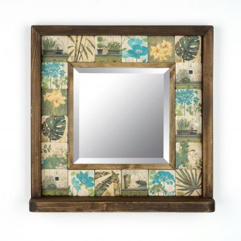 Oglinda decorativa, Evila Originals, STO006, 32.5x33x8 cm, Multicolor ieftina