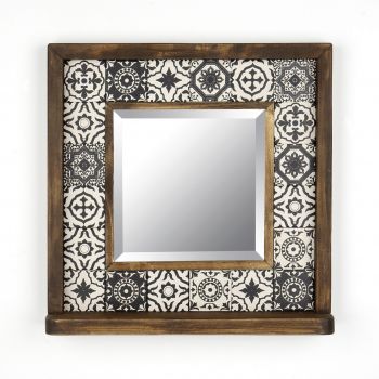 Oglinda decorativa, Evila Originals, STO010, 32.5x33x8 cm, Multicolor ieftina
