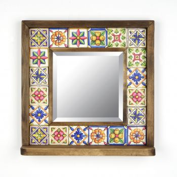 Oglinda decorativa, Evila Originals, STO023, 32.5x33x8 cm, Multicolor ieftina