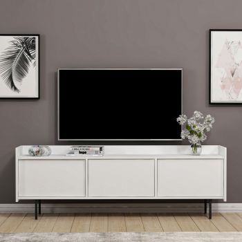 Comoda TV, Inarch, Atlas, 183.6x63x37 cm, Alb