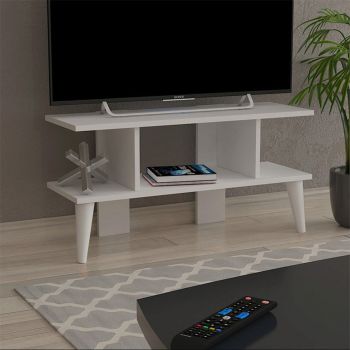Comoda TV, Lagomood, Lagomood Keyif, 90x45x31.3 cm, Alb