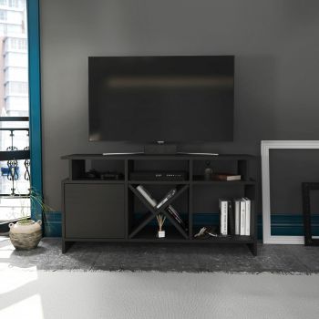 Comoda TV, Retricy, Auburn, 120x29.9x60.6 cm, PAL, Antracit